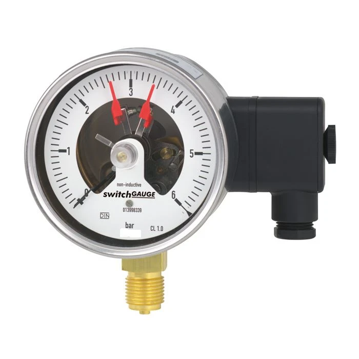 150mm Alt Elektrik Kontak Basınç Göstergesi